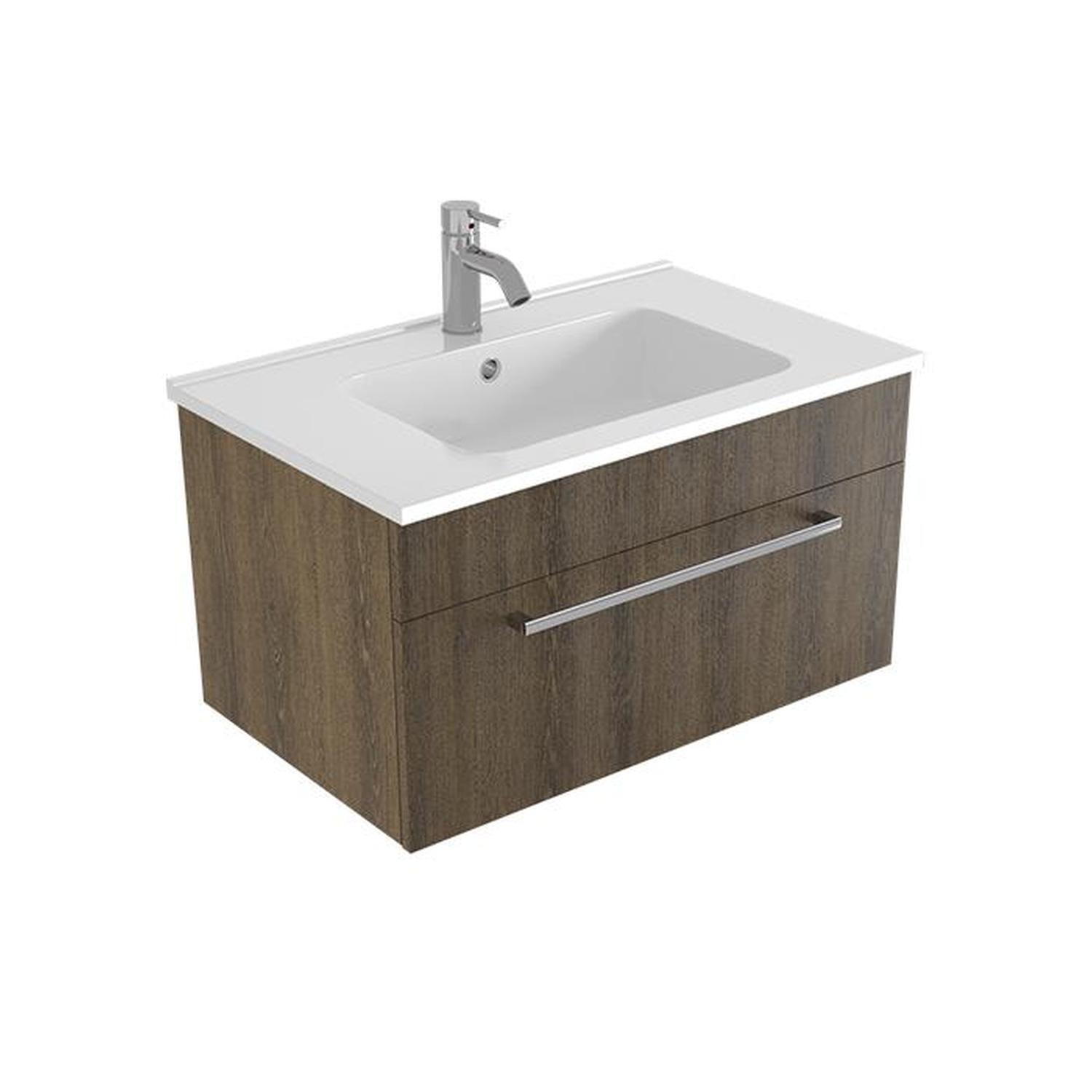 Wall Vanity 750mm Smokey Oak
