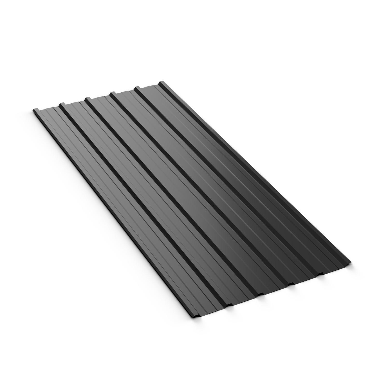 Ebony 6-Rib Fence Sheet  – Durable, Low-Maintenance Cladding Ideal for Fencing & Small Sheds. 1800mm x 780mm (755mm Cover) Colour: Ebony