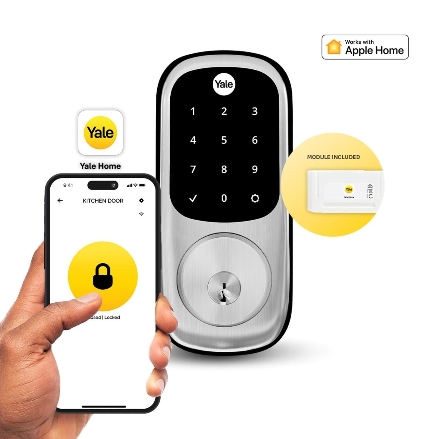 Lock® Deadbolt Keyed  Satin Nickel