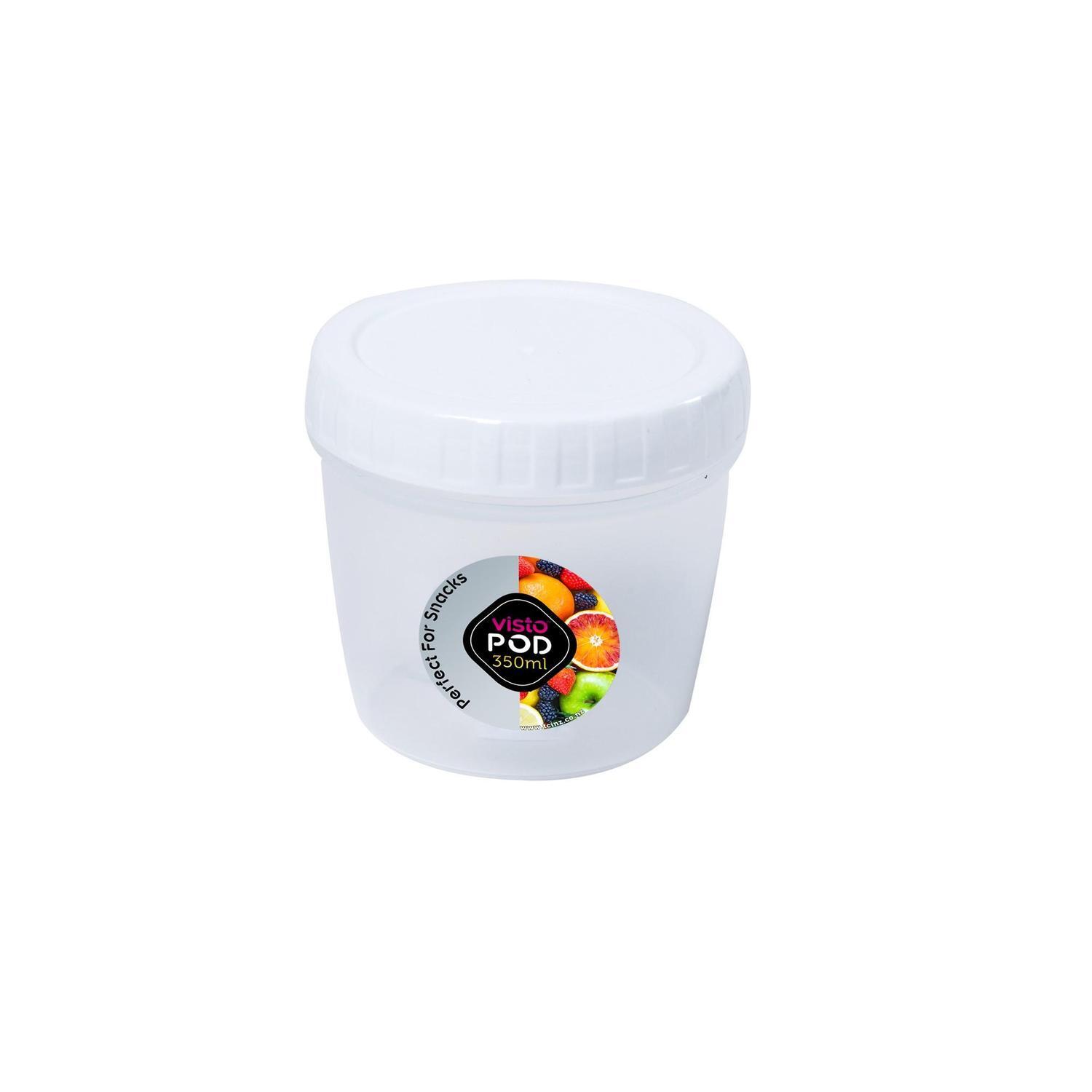 Pod Clear with White Clips 350ml