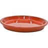 Glazed Round Saucer 30cm Orange