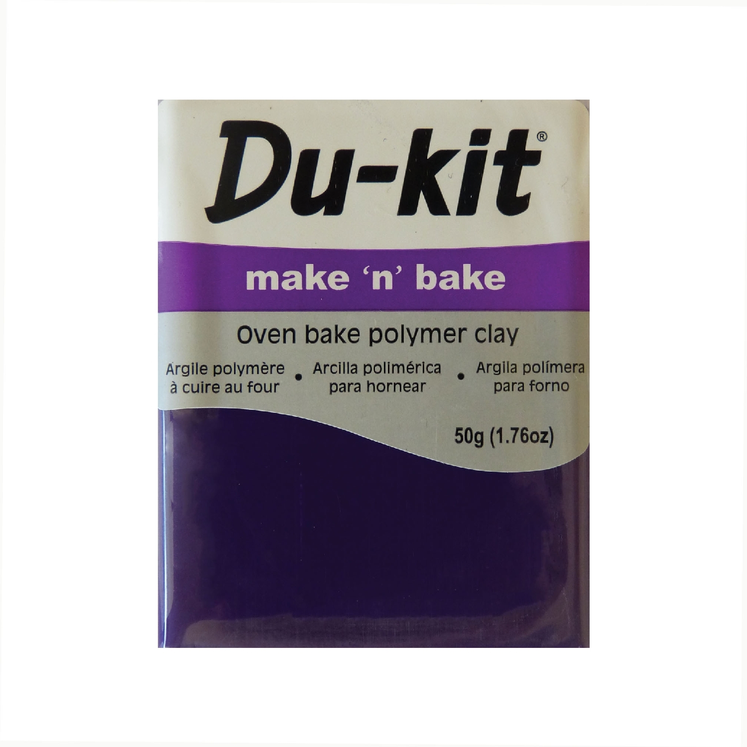 Oven Bake Polmer Clay 50 g Violet