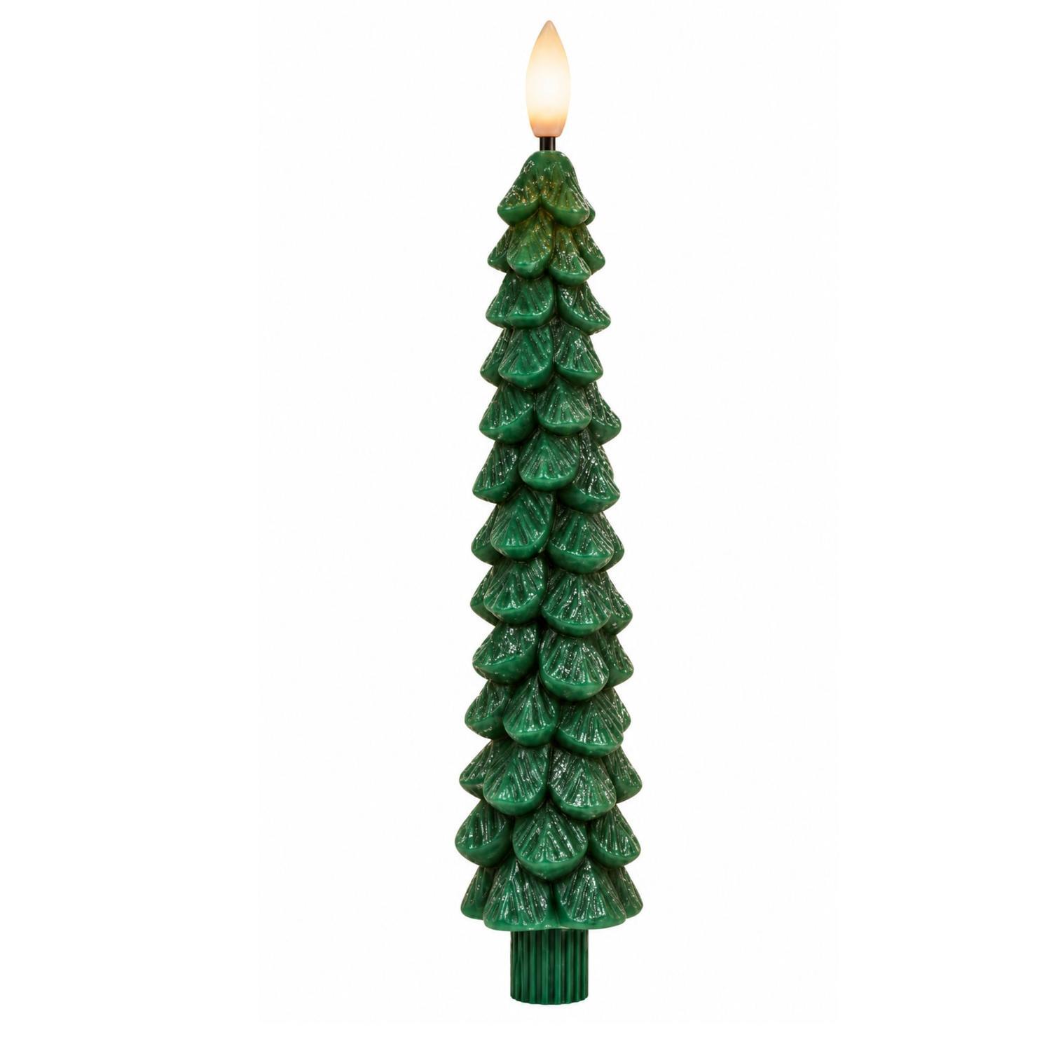 Christmas Tree Candle Green