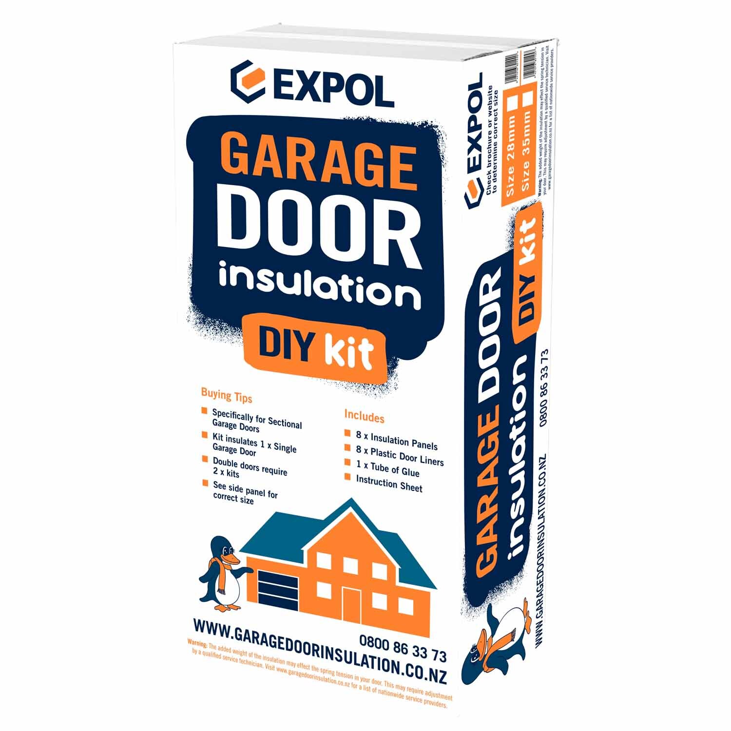Garage Door Insulation DIY Kit