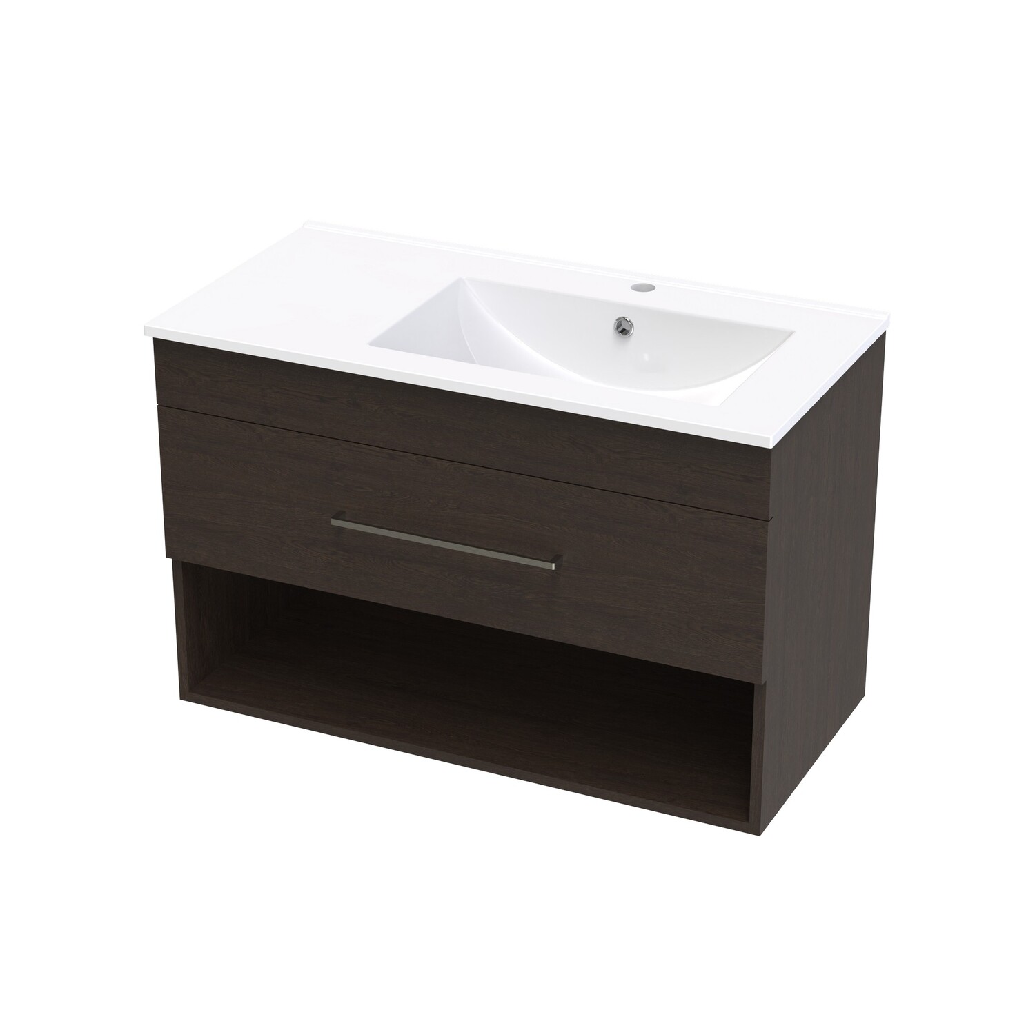 Cashmere Valley 900 Right Hand Bowl Drawer Open Colour