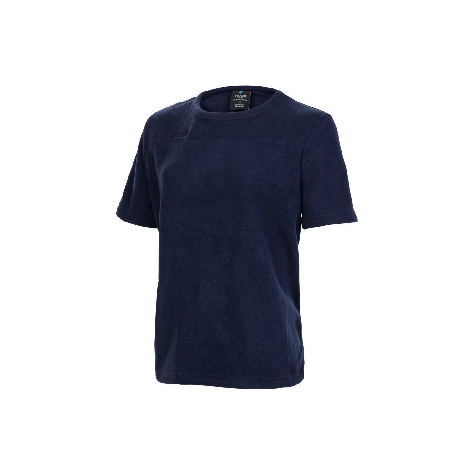 Short Sleeve Fleece Top 2X Dark Navy