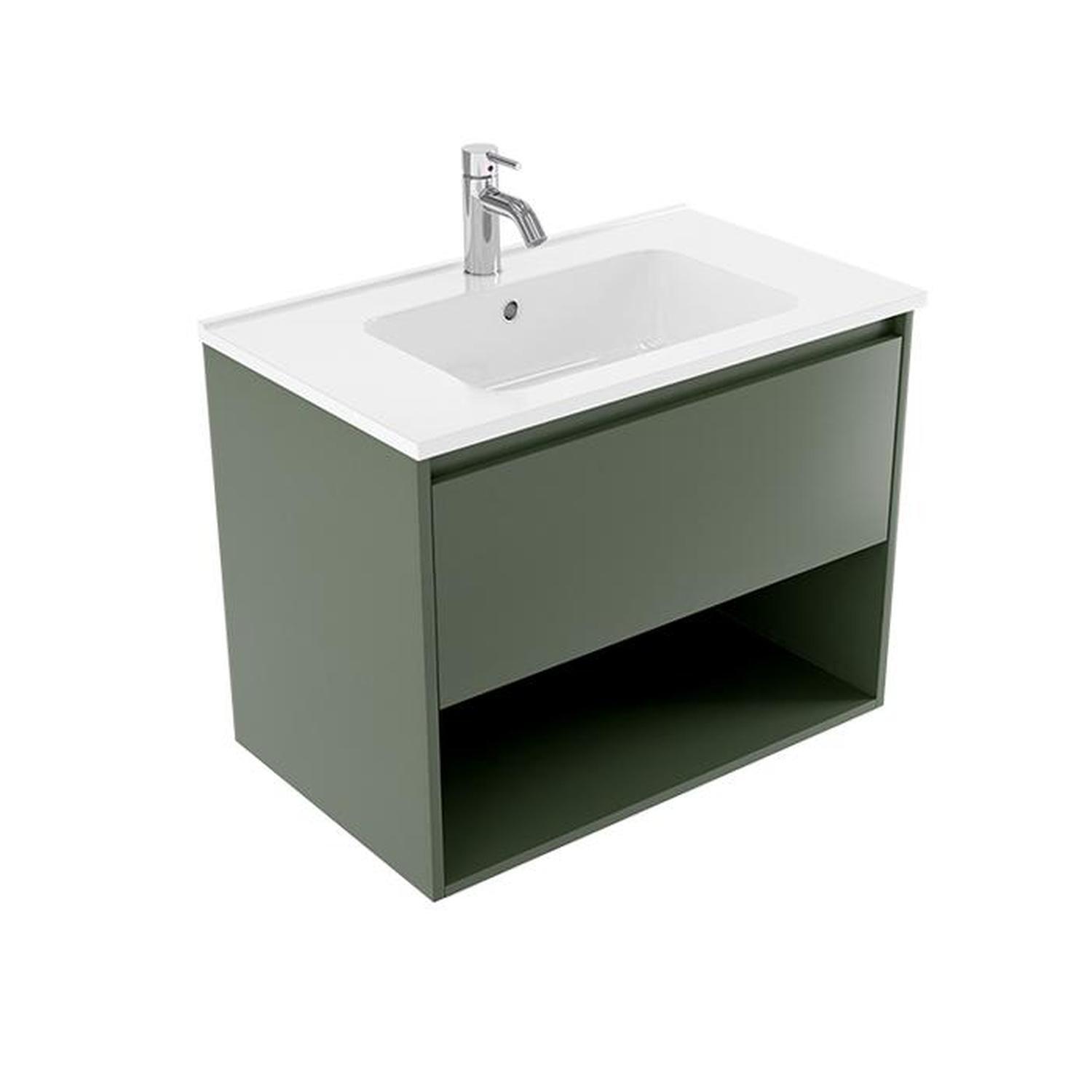 Wall Vanity 750mm Green