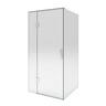 Solara 1000 x 1000mm 2-Wall Chrome Hinged Frameless Screens