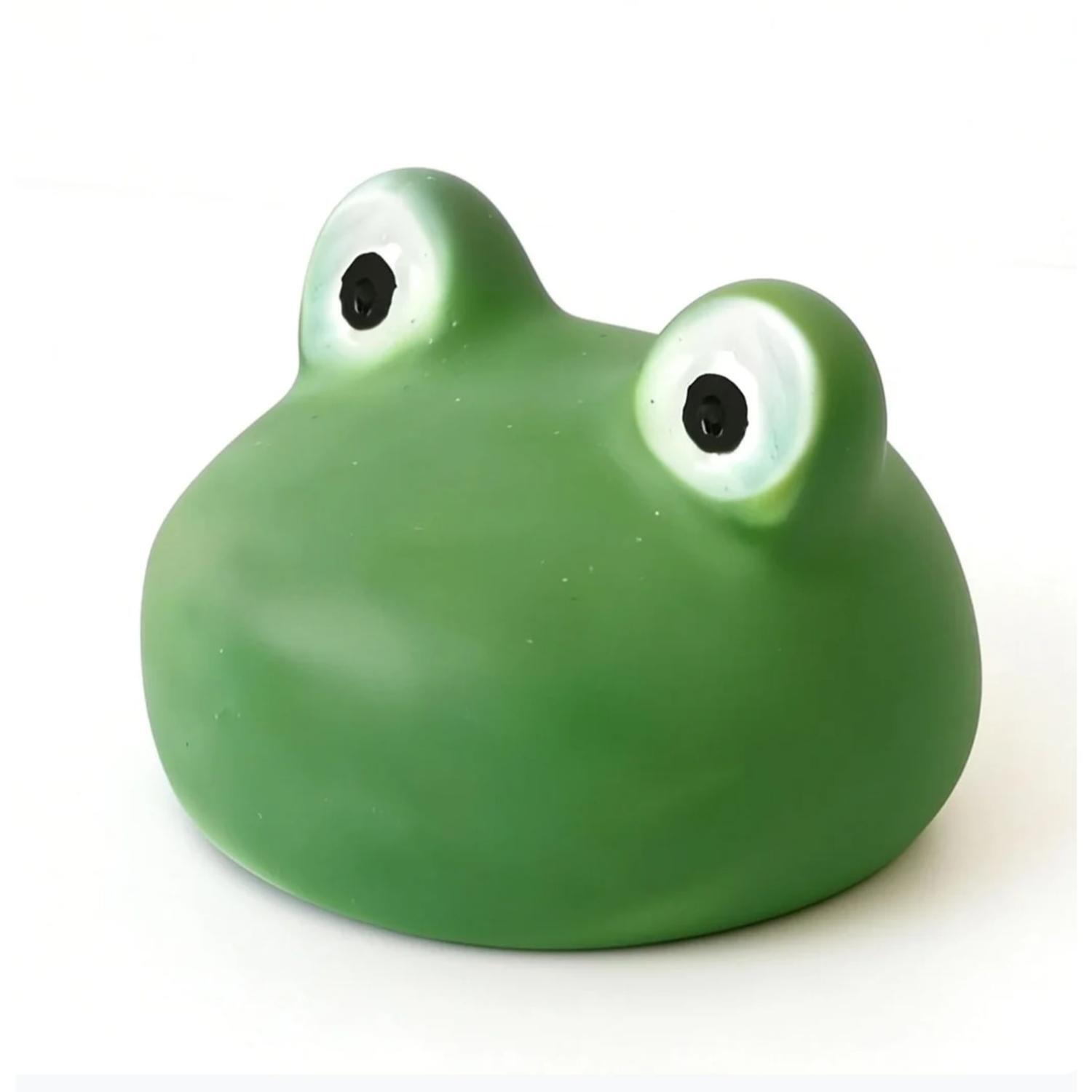 Polyresin Frog Ornament  Green