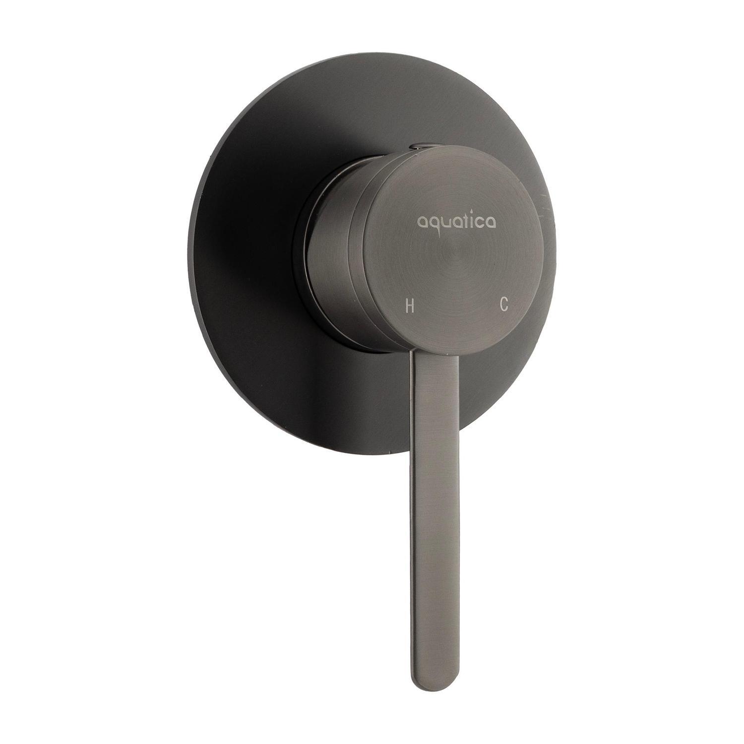 Curvato Shower Mixer  Gun Metal