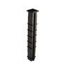 Retracting Post Kit Ground Socket Black