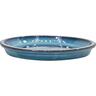 Glazed Round Saucer 26cm Firework Green