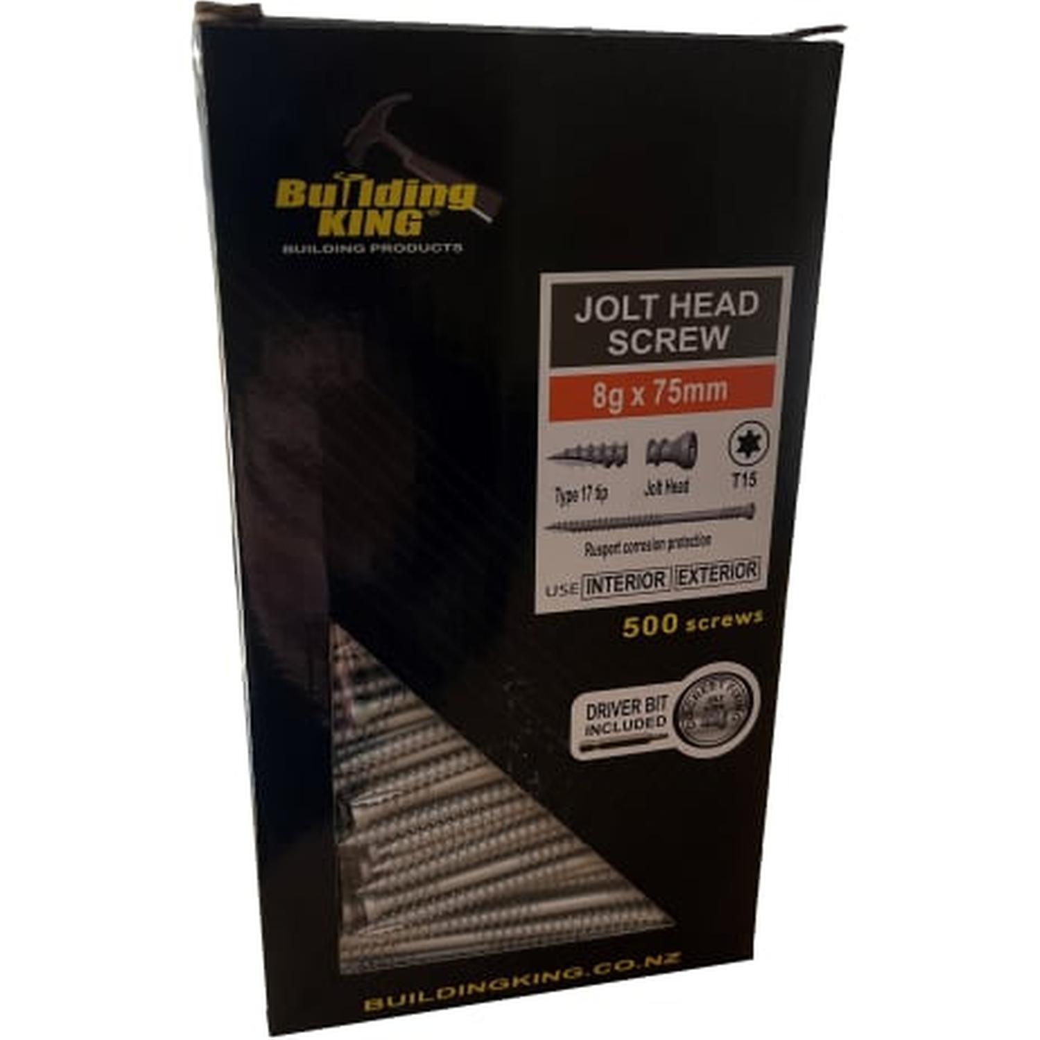 Jolt Screw 8G x 75mm Grey Ruspert