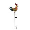 Metal Solar Rooster on Stake