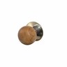 Passage Door Knob Set Rimu with Gold Base