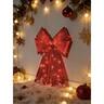 Tinsel Bow 41cm Red