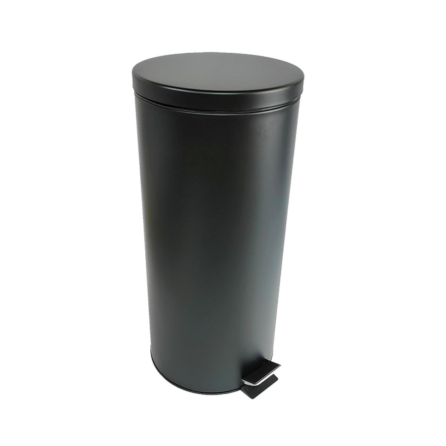 Pedal Bin 30 litre round  Black
