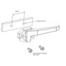 Window Handle Wedgeless Low Profile Left-Hand Face Fix 93mm Black