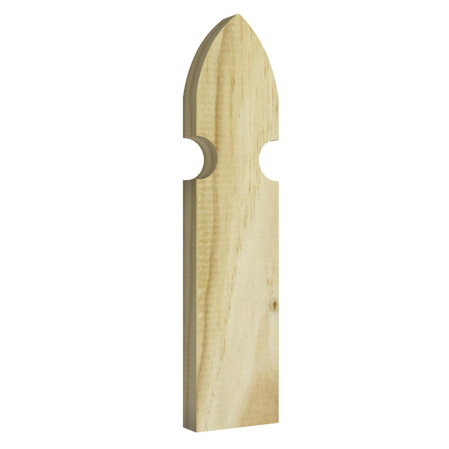 Gothic Fence Picket H: 19mm, W: 70mm, L: 0.9m