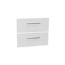 Wall Hung Vanity Cabinet Drawer Front Set 600mm Arctic Ice