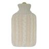Hot Water Bottle with Knitted Cover 1.9l Birch