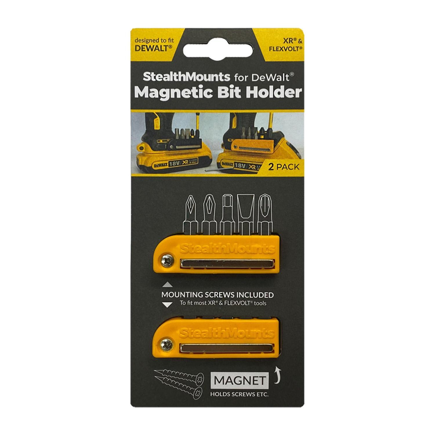 Bit Holder StealthMount Dewalt Yellow 2 Pack