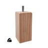 Square Pine Furniture Leg 100mm