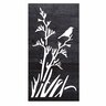 SmartScreen Flax Decorative Screen 600 x 1200mm Woodgrain Black