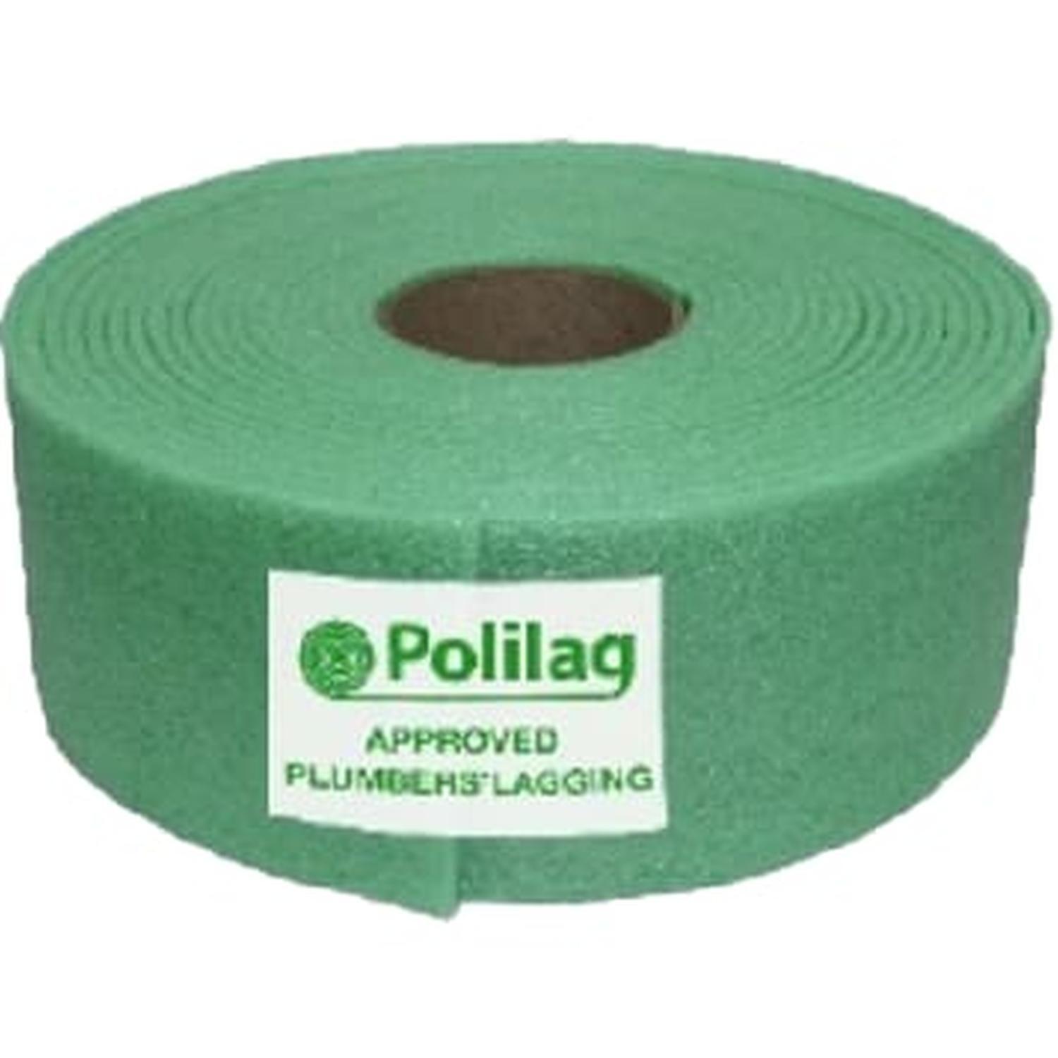 Polilag Pipe Lagging 100mm x 10m Green
