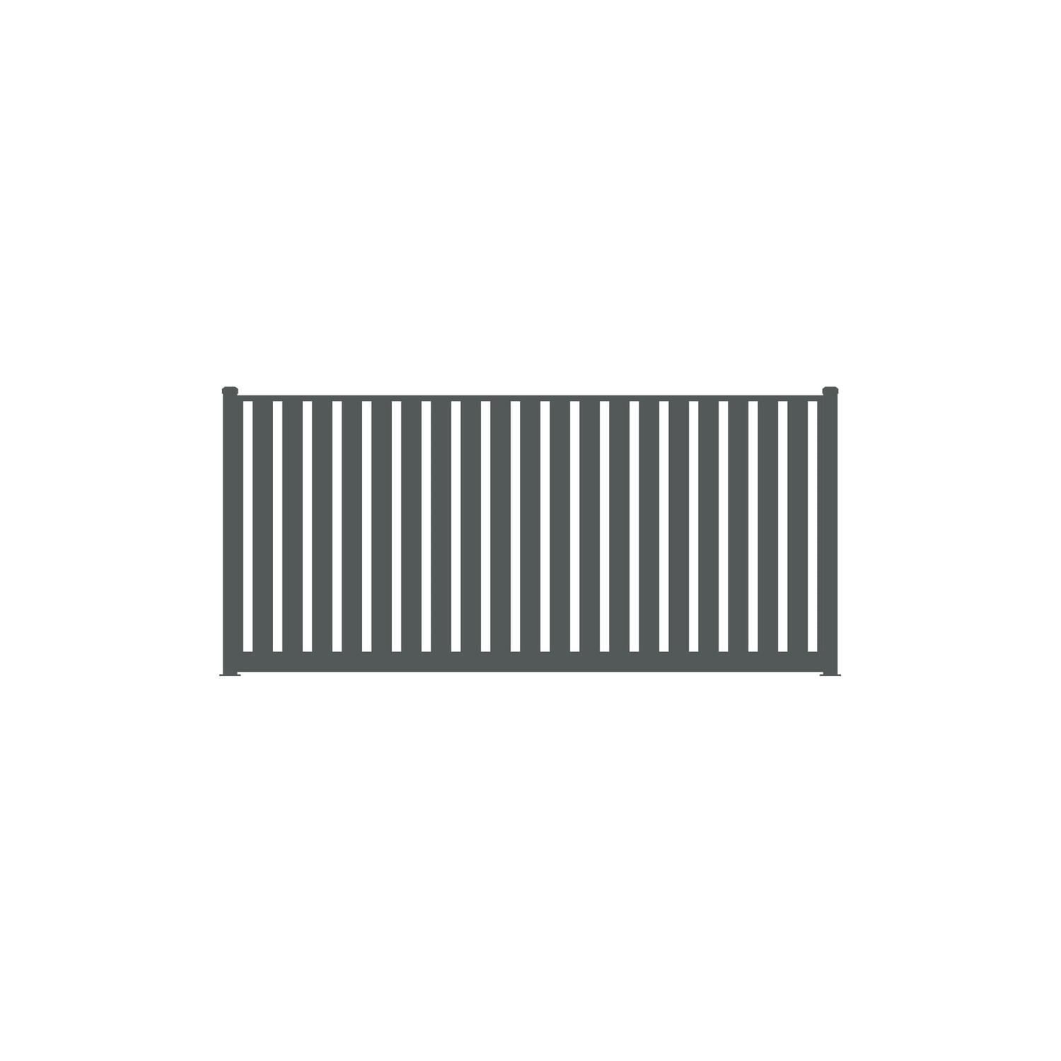 Fence Panel W: 2350mm H: 1200mm Grey Friars