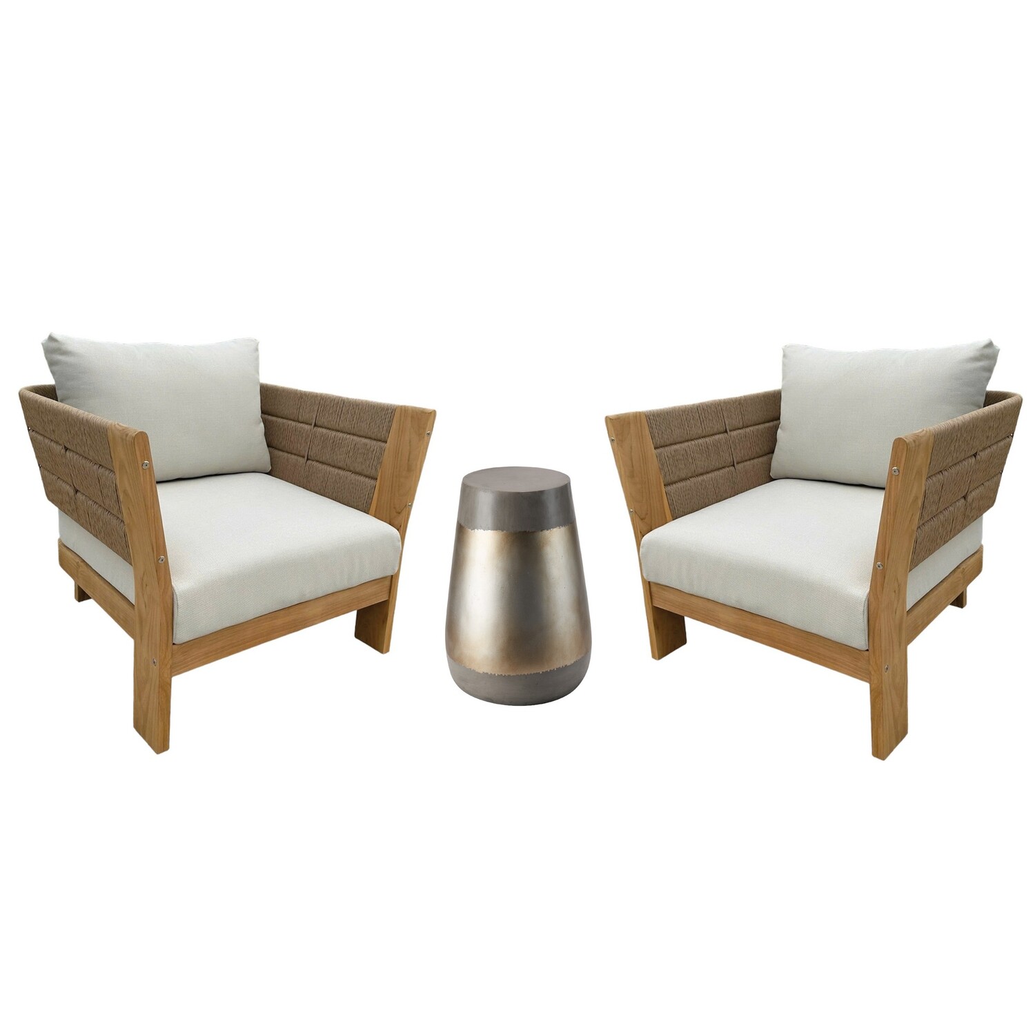 Outdoor 3 Piece Lounge Setting