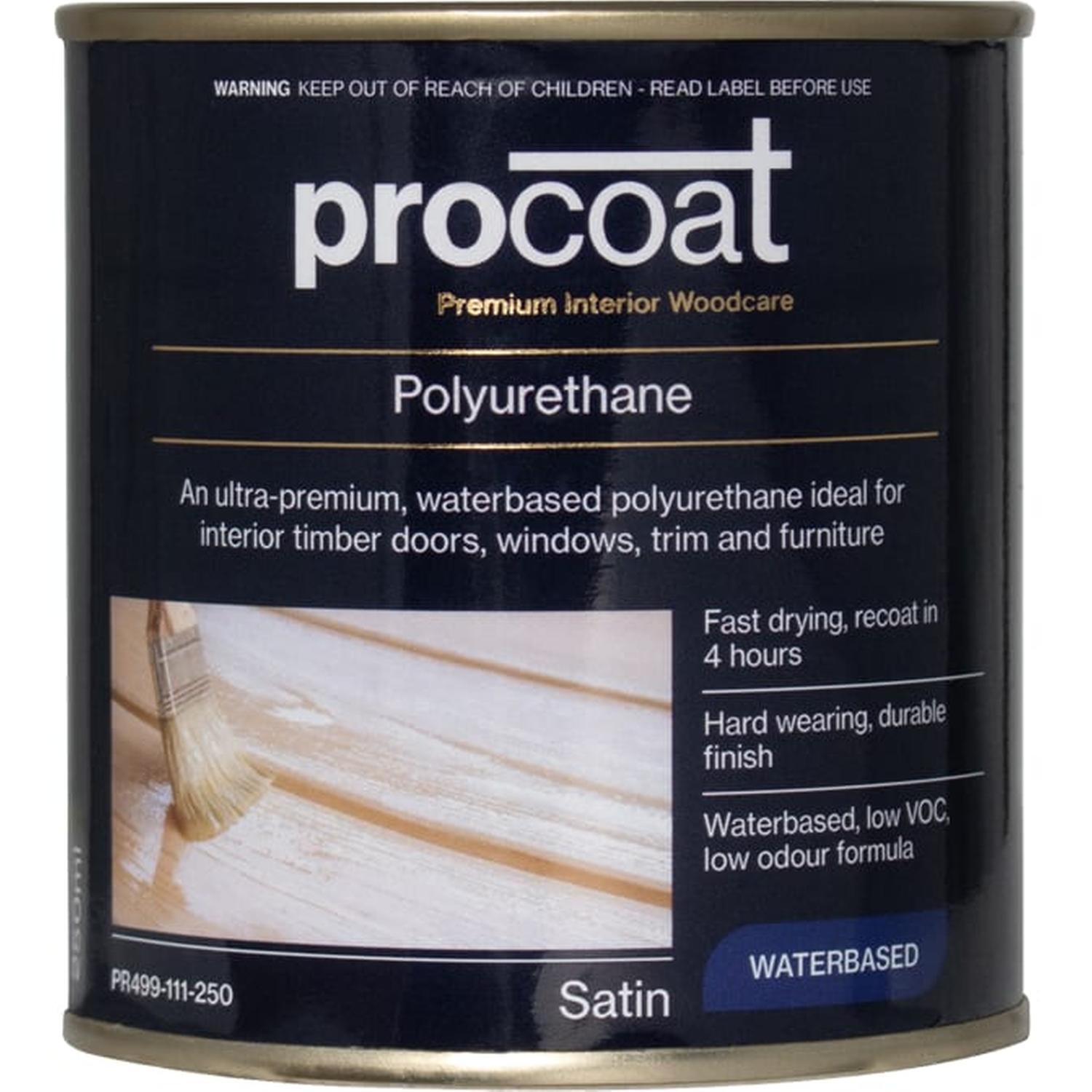 Premium Interior Polyurethane (waterbased) Gloss 250ml Clear
