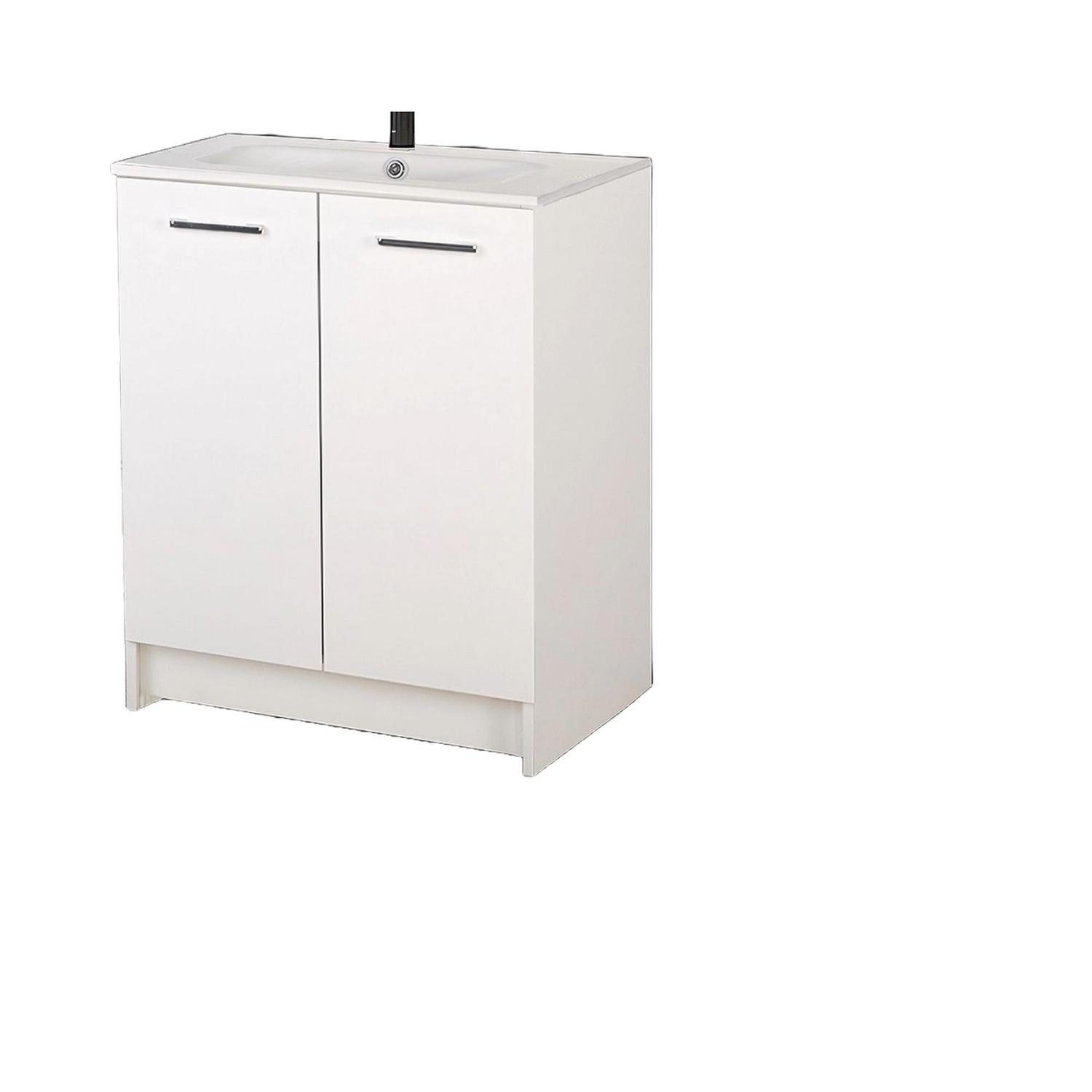 Kera Vanity and Basin 600mm White