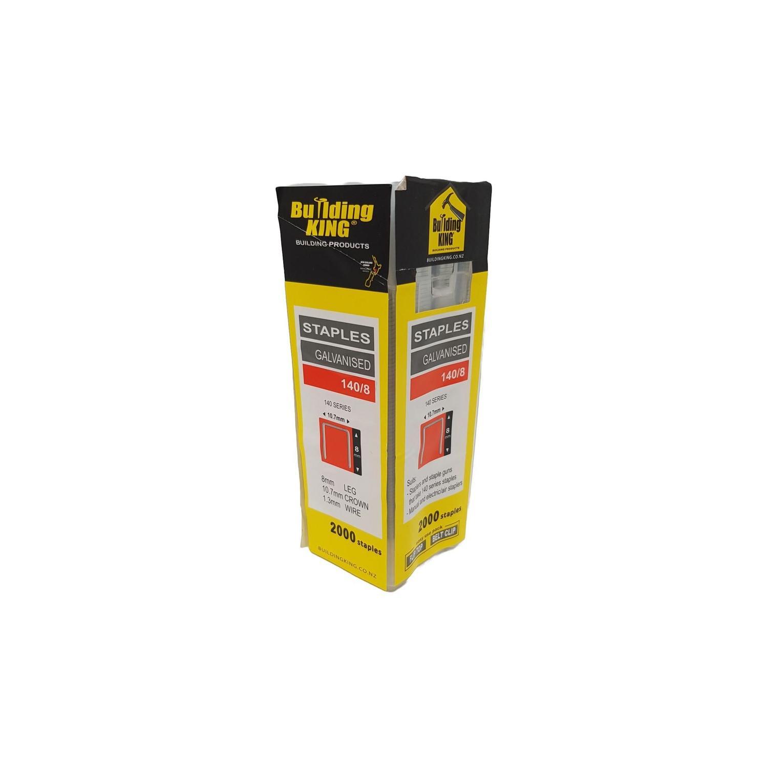 Staple 140/08, Pack 2000 Electro Galvanised