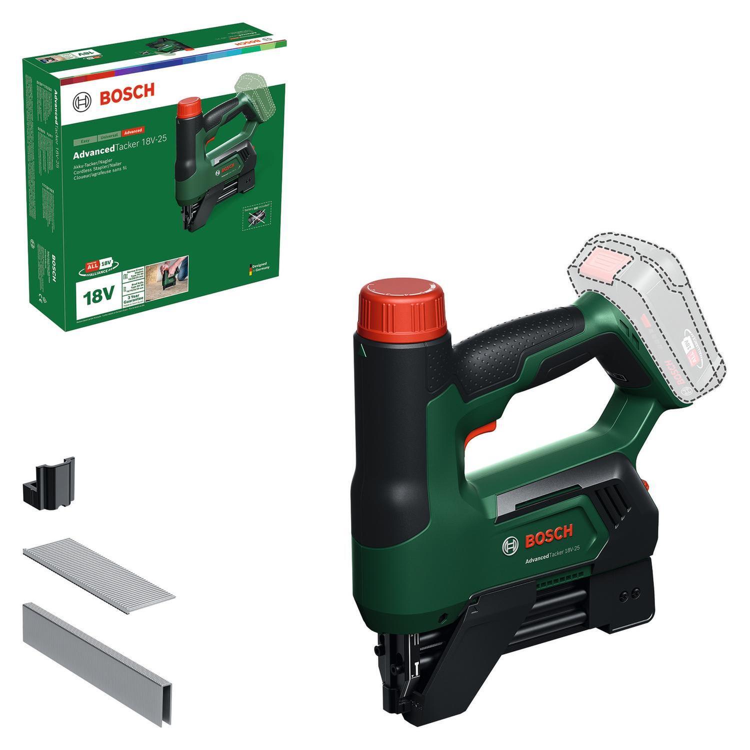 Bosch 18V Cordless Stapler/Nailer Without Battery (AdvancedTacker 18V-25)