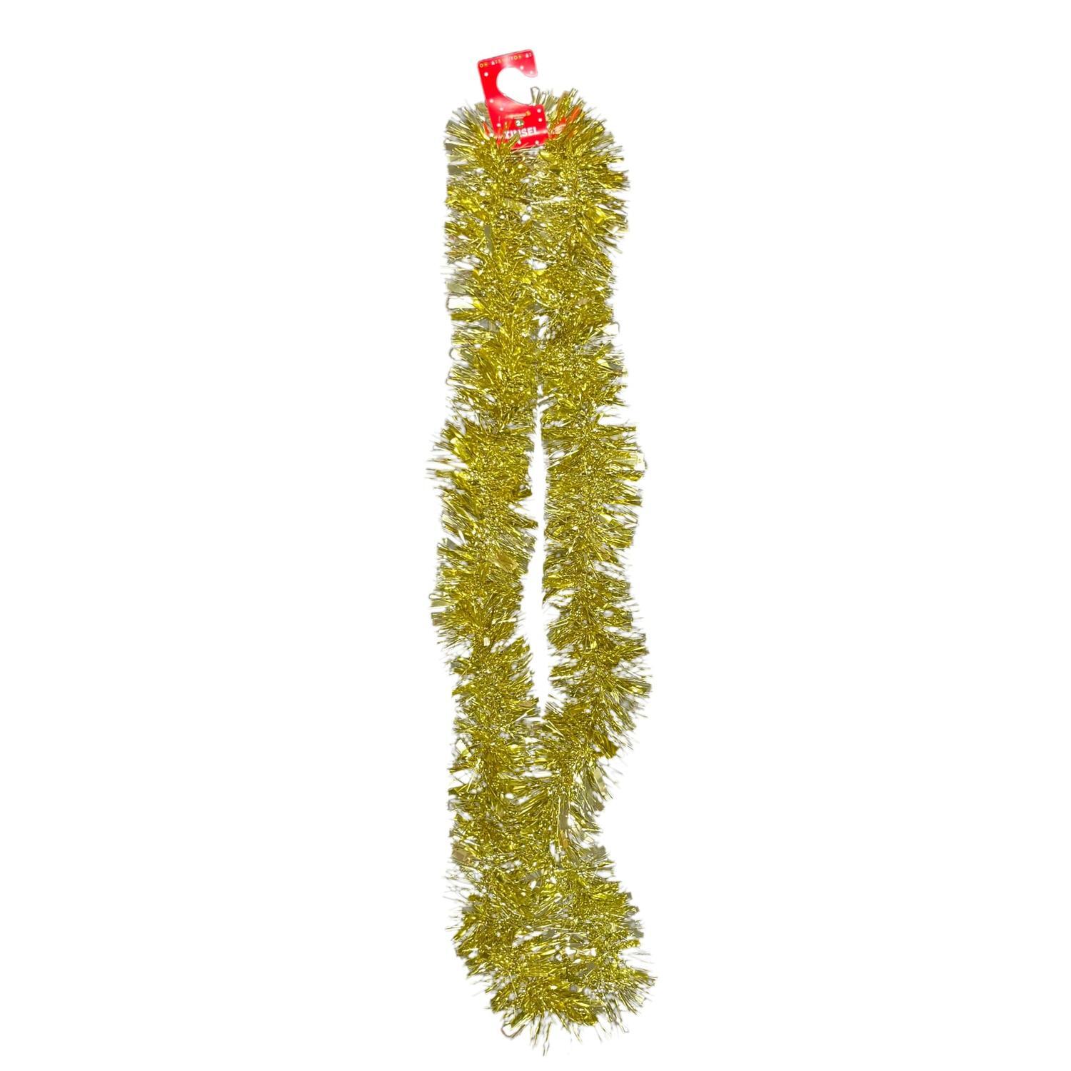 Christmas Tinsel 2m Gold