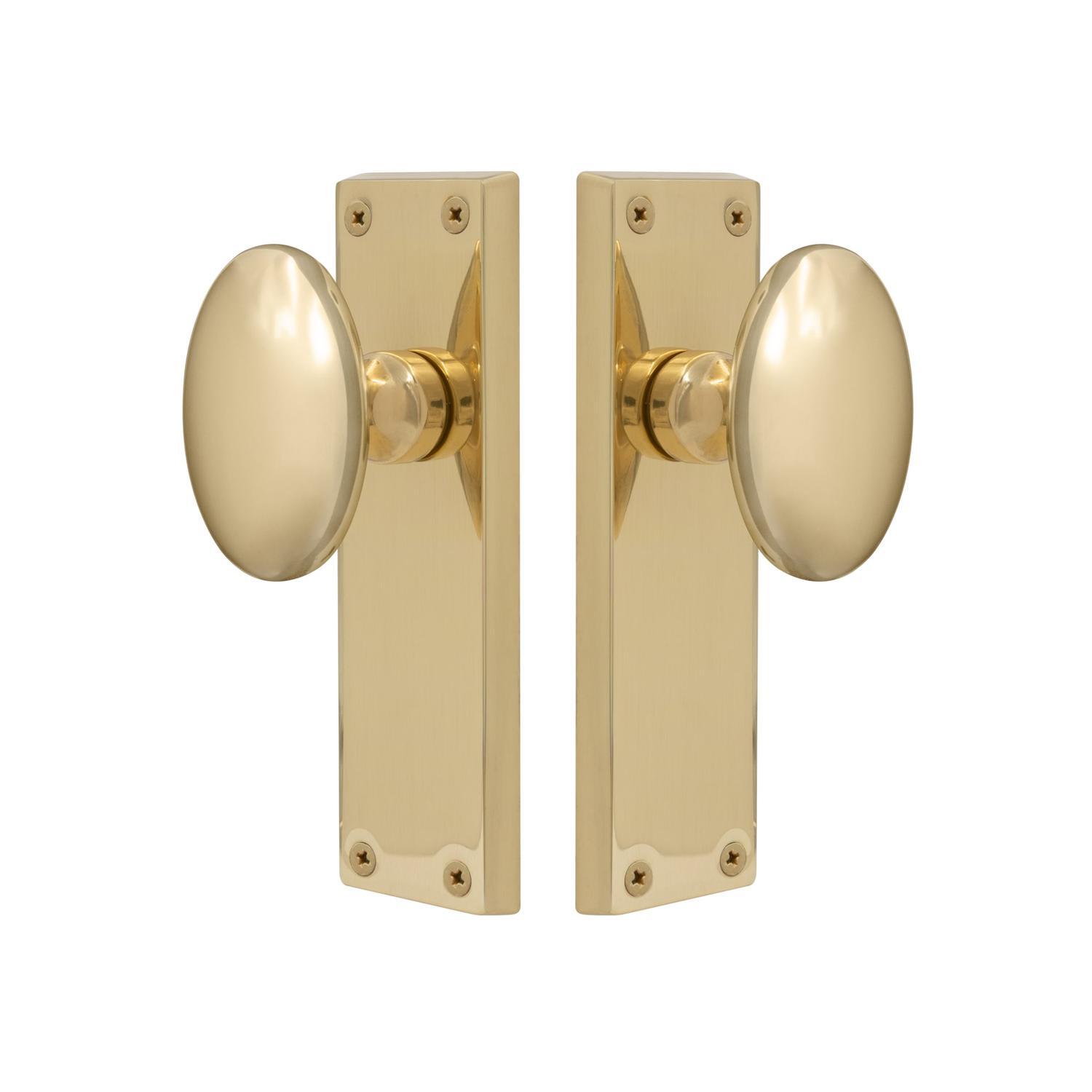 Camden Square Longplate Blank Polished Brass