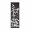 SmartScreen Flax Decorative Screen 600 x 1800mm Woodgrain Black