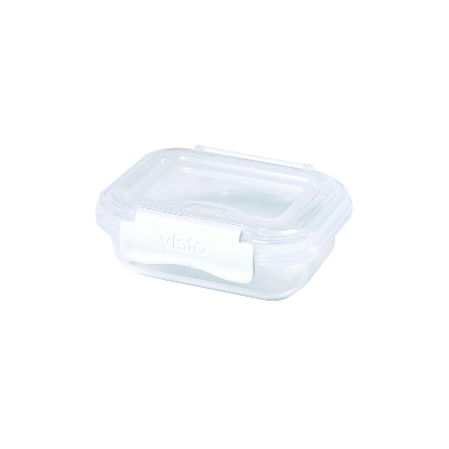 Container Clear with White Clips 200ml