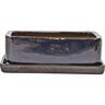 Glazed Bonsai Rectangle Pot Medium Anthracite