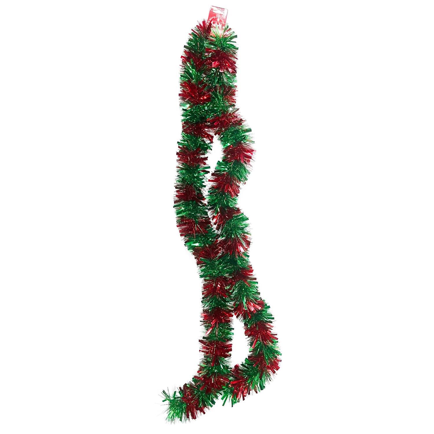 Christmas Tinsel 2m Red / Green