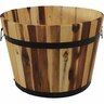 Round Acacia Wooden Barrel Medium Natural