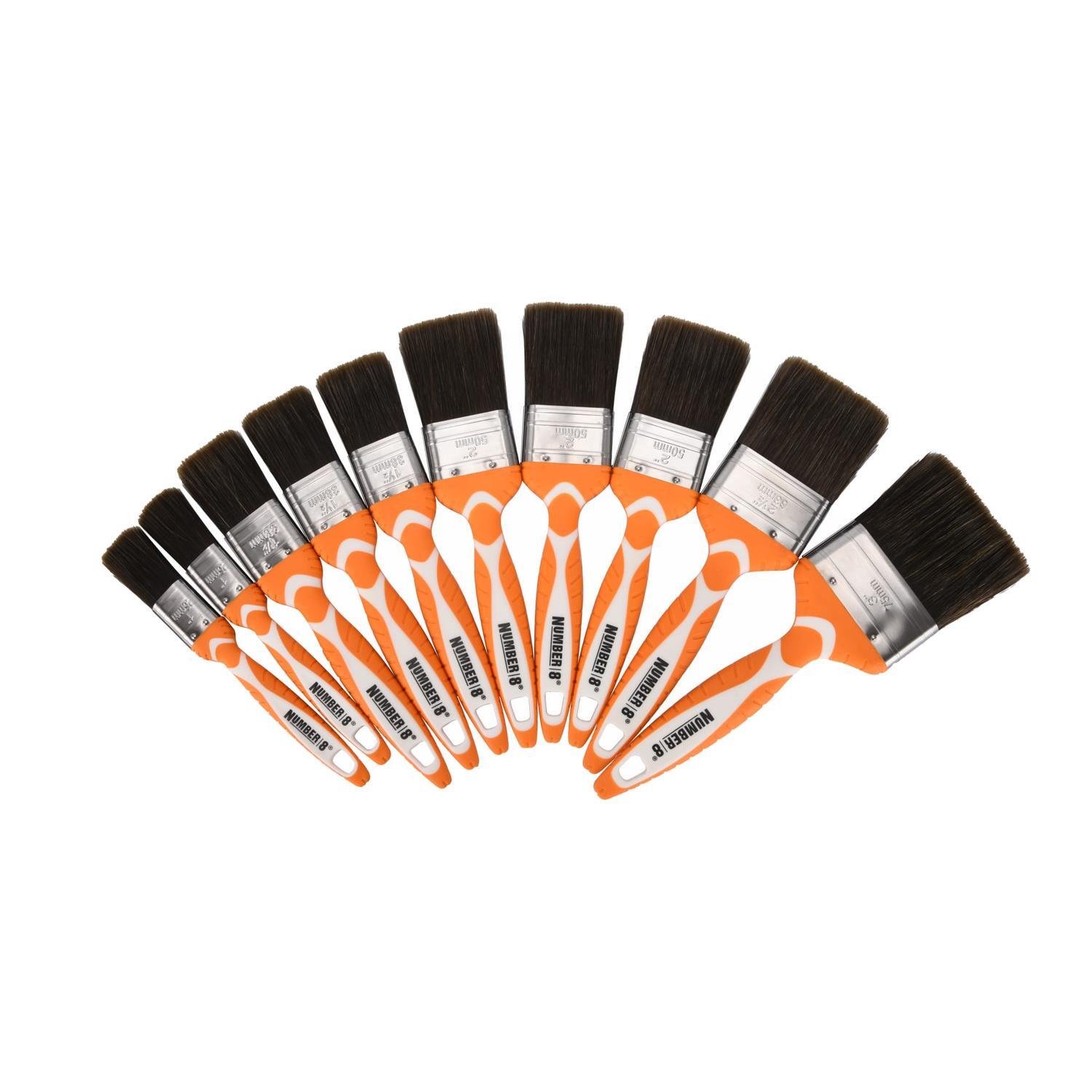 Paint Brush Set 10pc Accent 25mm/38mm/50mm/63mm/75mm