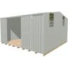 Shed H:1830mm, W:3770mm, D:3770mm Alu-Zinc