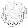 Locking Pegboard Hook Assortment Zinc Plated