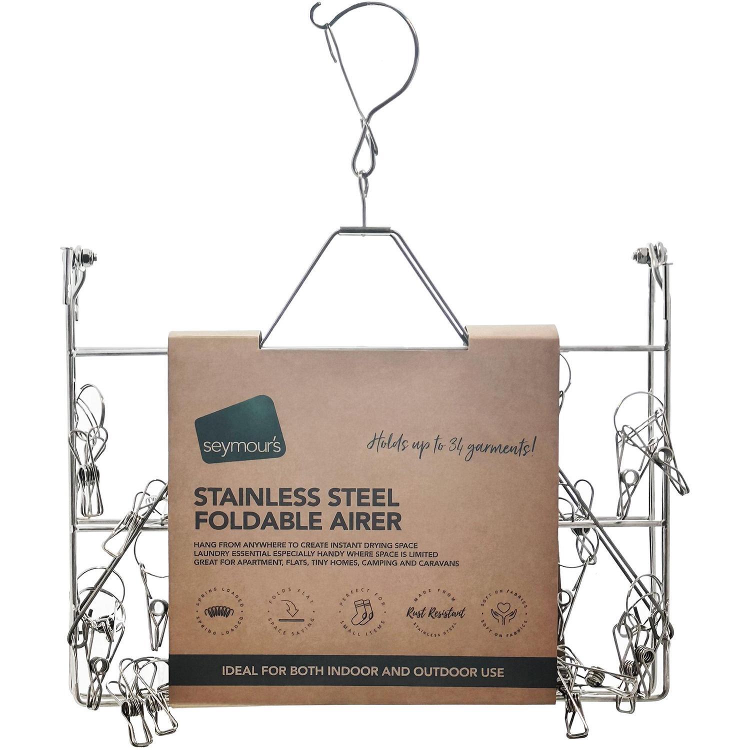 S/S Foldable Airer 34 Pegs