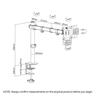 430-810 mm (17-32 inch) Articulating Monitor Arm