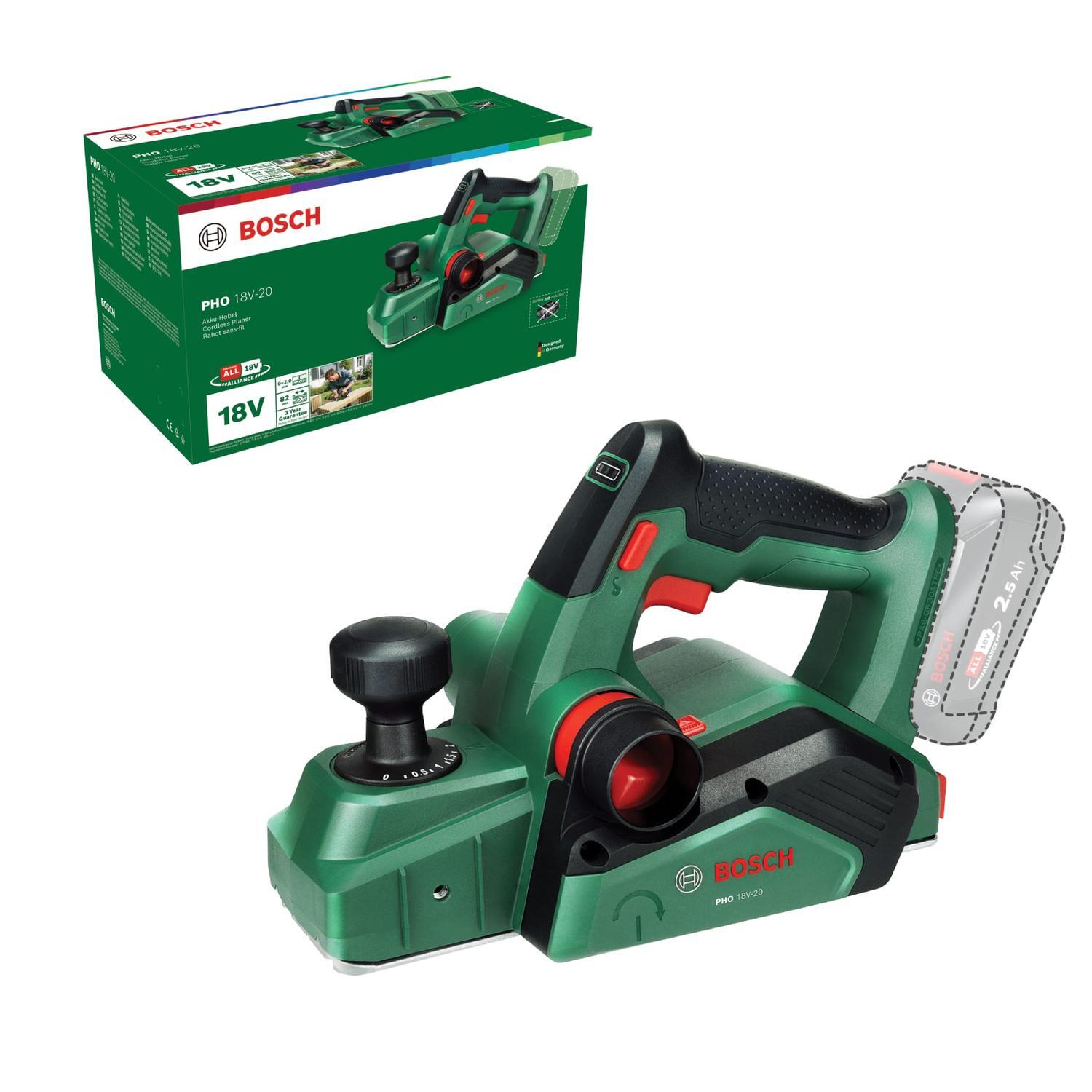 Bosch 18V Cordless Planer Woodworking Wood Hand Held Without Battery (PHO 18V-20)