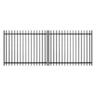 Aluminium Inline Series Driveway Gate W:1470mm, H:1200mm, D:50mm Black