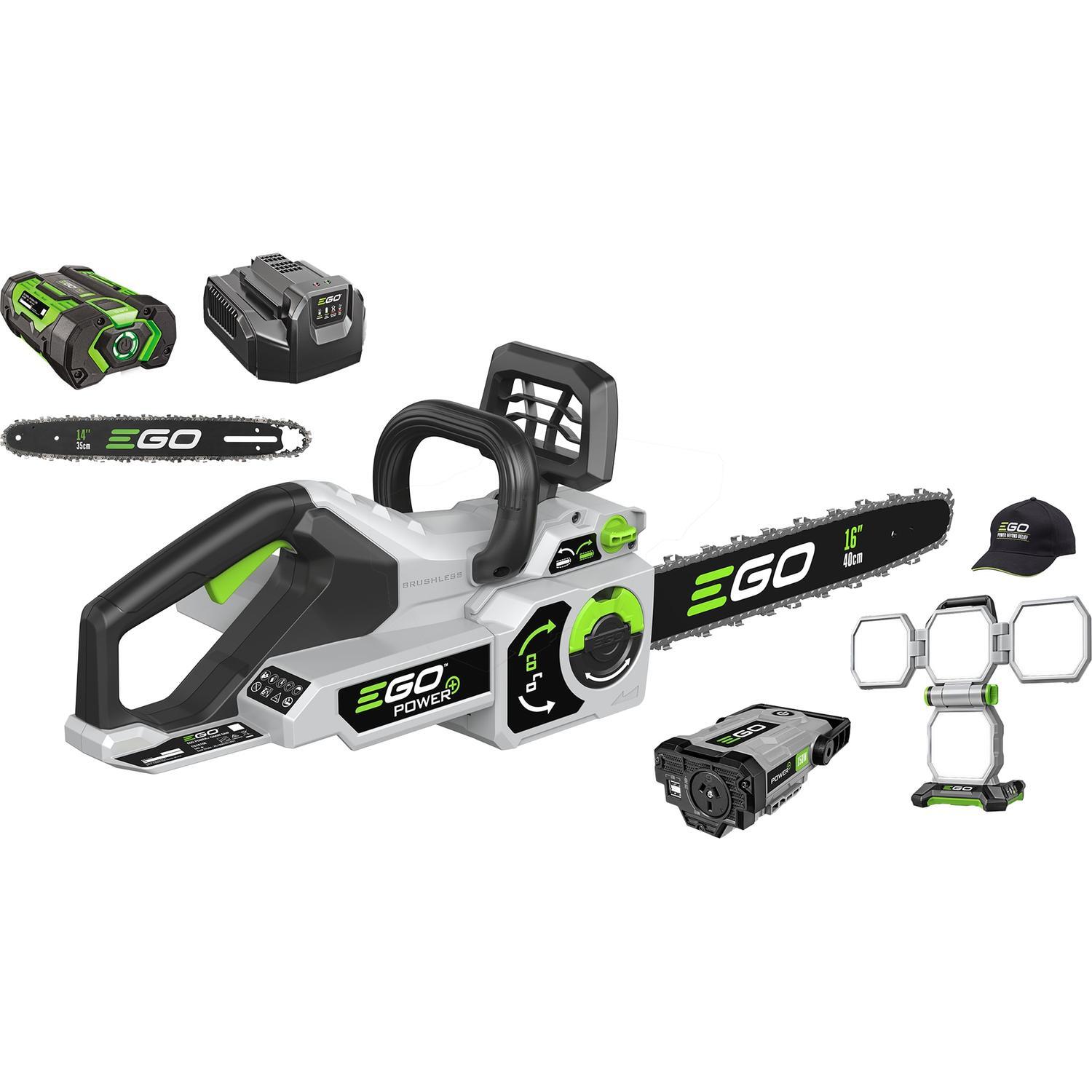 40cm Chainsaw KIT + Light SKIN + Nexus Escape SKIN and EGO Cap 56 Volt